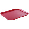 Rechthoekig dienblad voor fastfood - Groot model 450 x 350 mm - Rood- Rood