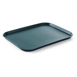 Rechthoekig dienblad voor fastfood - Groot model 450 x 350 mm - Groen