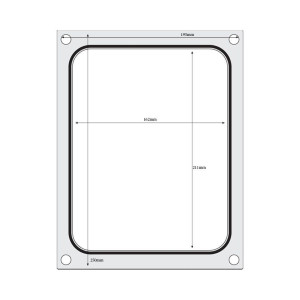 Afdichtingsmat voor handsealer - 227 x 178 mm - Hendi