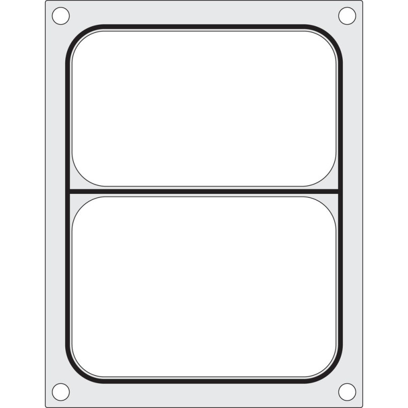 Afdichtingsmat voor handsealer - 2 compartimenten - Hendi