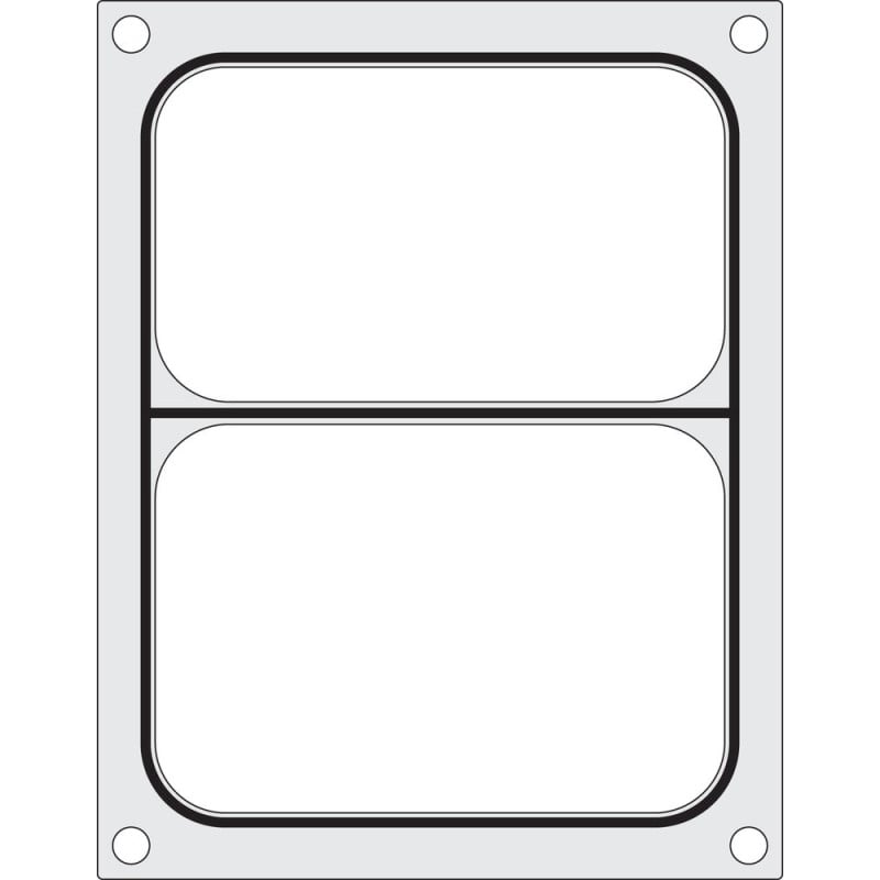 Dichtungsmatrix für manuelle Versiegelungsmaschine - 2 Fächer - Hendi