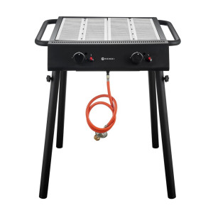 Gasbarbecue Grill - Zwart HENDI | Optimale prestaties, onvergetelijke grillades