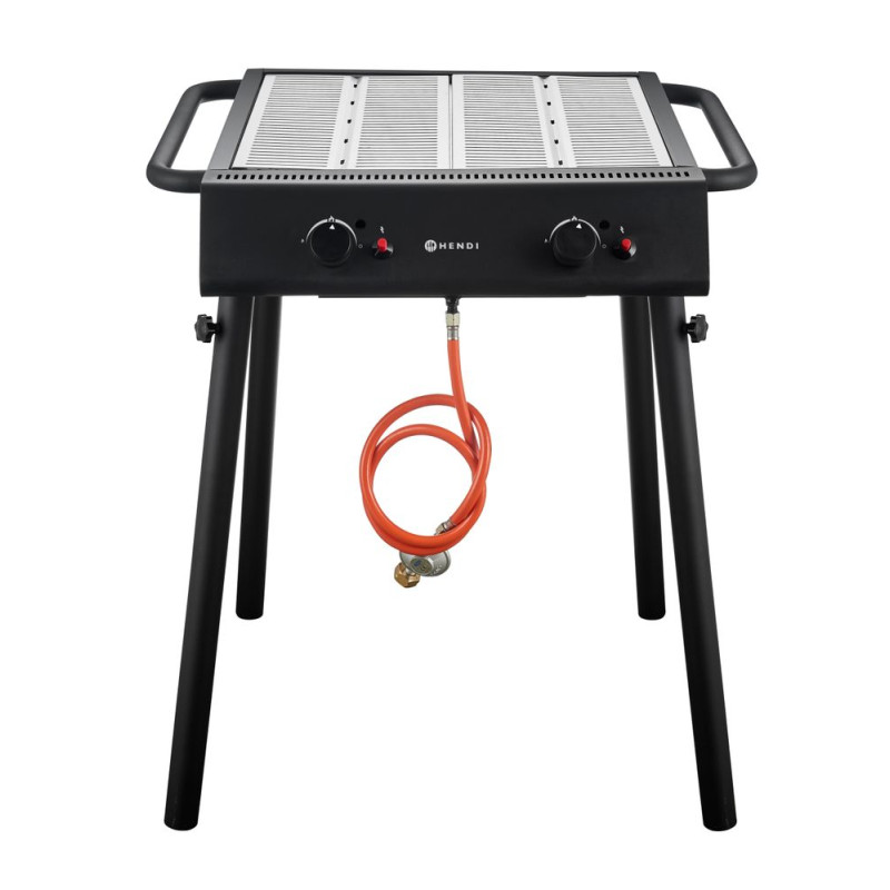 Gasbarbecue Grill - Zwart HENDI | Optimale prestaties, onvergetelijke grillades