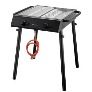 Gasbarbecue Grill - Zwart HENDI | Optimale prestaties, onvergetelijke grillades