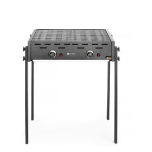 Barbecue 2 Branders Gas HENDI: Prestatie en professionele flexibiliteit