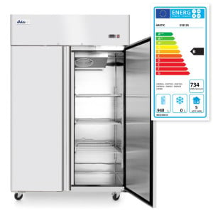 Stainless Steel 2-Door Positive Refrigerated Cabinet 1240L HENDI - Professional quality equipment