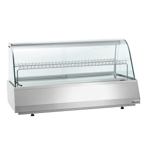 Koelvitrine GN 3/1 professioneel met gebogen glas