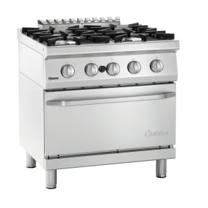 4-Burner Stove with Gas Oven GN 2/1 Series 700