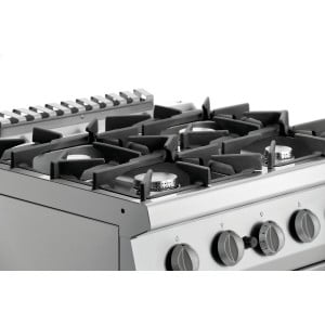 4-Burner Stove with Gas Oven GN 2/1 Series 700