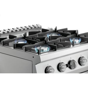 4-Burner Stove with Gas Oven GN 2/1 Series 700