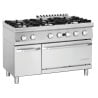Herd 6 Flammen mit Gasofen GN 2/1 und Schrank Serie 700