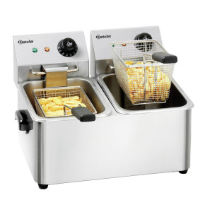 Professionelle elektrische Fritteuse SNACK II 2x4 L