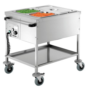 Bain-Marie zonder waterwagen - 2 GN 1/1