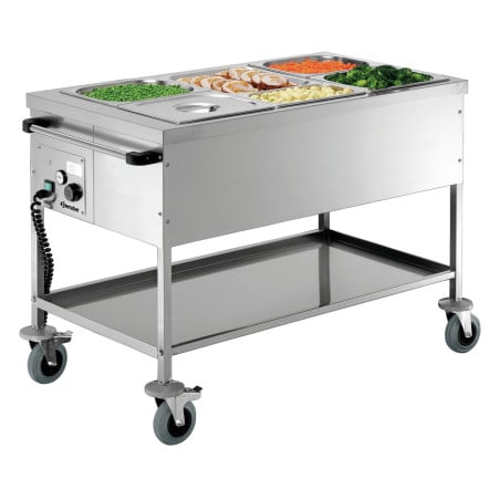 Bain-Marie-Wagen ohne Wasser - 3 GN 1/1