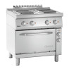 Four 4 Square Plates Range with Electric Oven GN1/1 Series 700