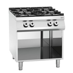 4-burner stove series 900 - Open Base from the brand Bartscher