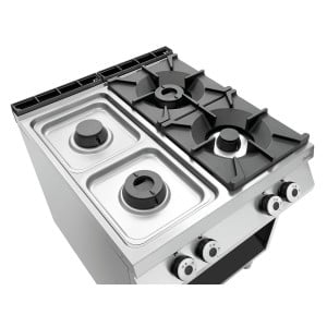 4-burner stove series 900 - Open Base from the brand Bartscher