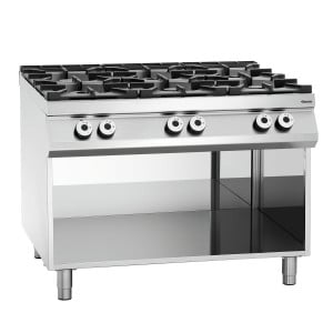 6-burner stove series 900 - Open Base from the brand Bartscher