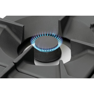 Fornuis met 6 krachtige branders serie 900 - Gasoven GN 2/1 en kast van het merk Bartscher