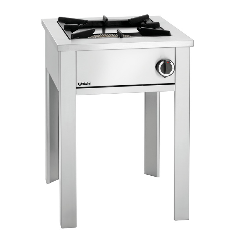 Professionele gasfornuis op poten - 1 brander - 280 mm Bartscher 1050603 Professionele gasfornuis op poten - 1 brander - 280 mm Bartscher 1050603