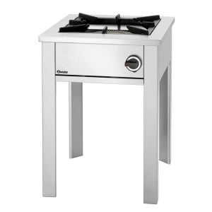 Professionele gasfornuis op poten - 1 brander - 280 mm Bartscher 1050603