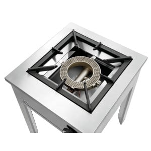 Professionele gasfornuis op poten - 1 brander - 280 mm Bartscher 1050603