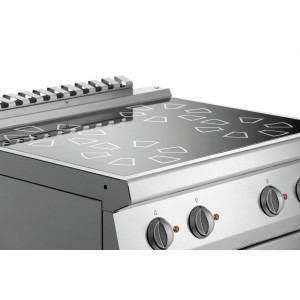 Four-burner Electric Stove 700 - With Electric Oven - Bartscher