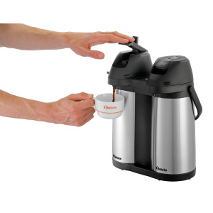 Thermos mit Pumpe Duo - 2 x 1,9 L - Bartscher