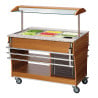 Sliding Shelves for Heated and Refrigerated Buffet - 3 x GN 1/1