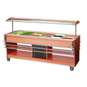 Schaalhouder voor verwarmd en gekoeld buffet - 6 x GN 1/1