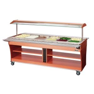 Schaalhouder voor verwarmd en gekoeld buffet - 6 x GN 1/1