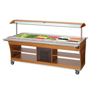 Schaalhouder voor verwarmd en gekoeld buffet - 6 x GN 1/1