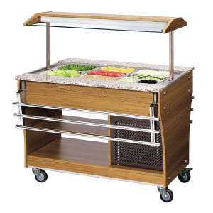 Buffet/Salatbar gekühlt - 3 x GN 1/1