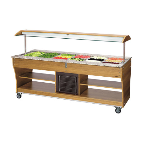 Buffet/Saladebar met koeling - 6 x GN 1/1