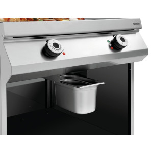 Plaatgrill Breedte 800 mm - 1/2 Glad 1/2 Geribbeld - Elektrisch