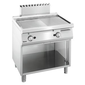 Snack Plate 1/2 Smooth, 1/2 Grooved Width 800 - Gas