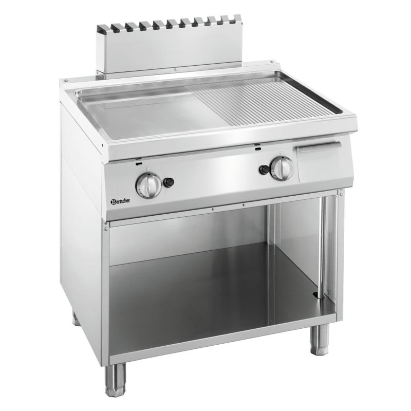 Snack Plate 1/2 Smooth, 1/2 Grooved Width 800 - Gas Snack Plate 1/2 Smooth, 1/2 Grooved Width 800 - Gas