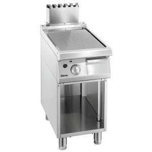 Geribbelde Snackplaat Breedte 400 mm - Gas