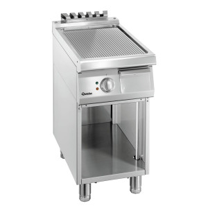 Plaatgrill met geribbeld oppervlak Breedte 400 mm - Elektrisch