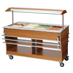 Bartscher Hot Buffet Trolley - GN 1/1 Hygiene and Mobility