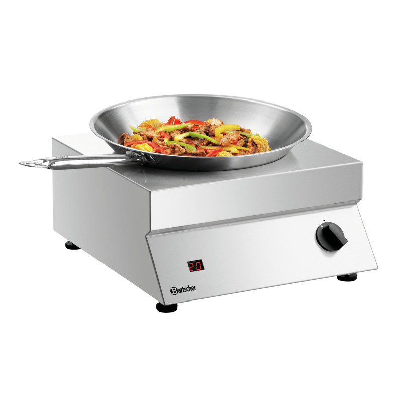 Wok à induction 70/293 Bartscher : Puissance 7000W, cuisson professionnelle