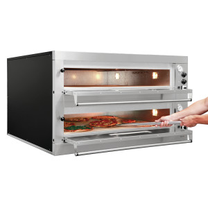 Bartscher Pizzaofen ET205 2BK 1050x1050 - Professioneller Ofen für 18 Pizzen