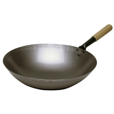 Bartscher Steel Wok Pan 360mm - Professional & versatile