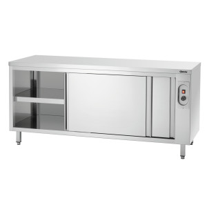 Professional stainless steel warming cabinet for optimal heat retention