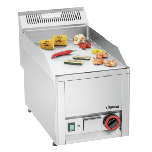 Plancha GPL 320E-G Bartscher: Verchroomde gladde plaat en vermogen 3000W