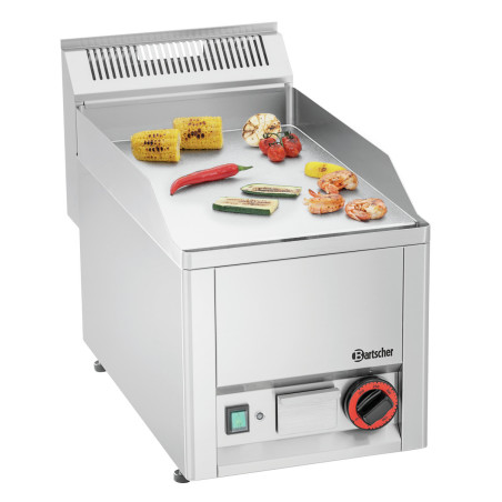 Plancha GPL 320E-G Bartscher: Verchroomde gladde plaat en vermogen 3000W