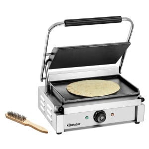 Kontaktgrill Panini 1G Bartscher - Glatte Platten für köstliche Snacks