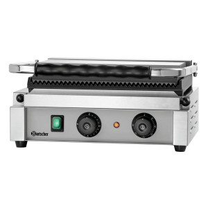 Grill contact Panini-T Bartscher : High-performance contactgrill voor panini's en sandwiches