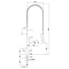 Bartscher Mixer 26L-1801B mit Handbrause