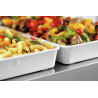 Elegant presentation dish in white melamine - Brand Bartscher